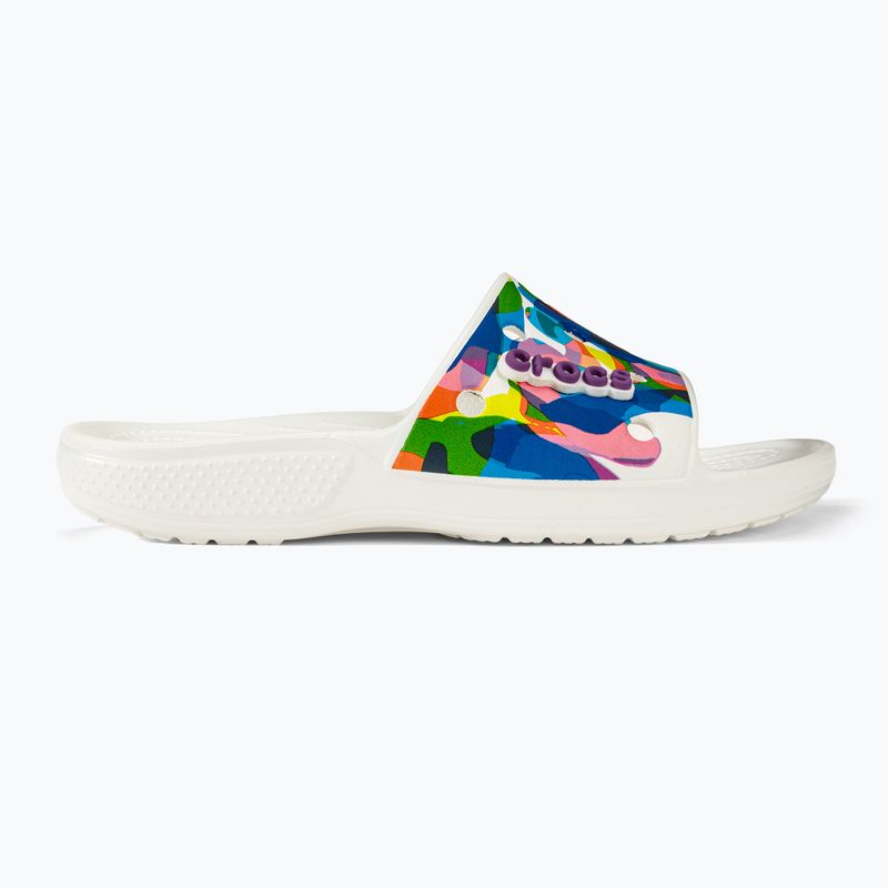 Ciabatte Crocs Classic Crocs Bubble Block Slide bianco/multi 2