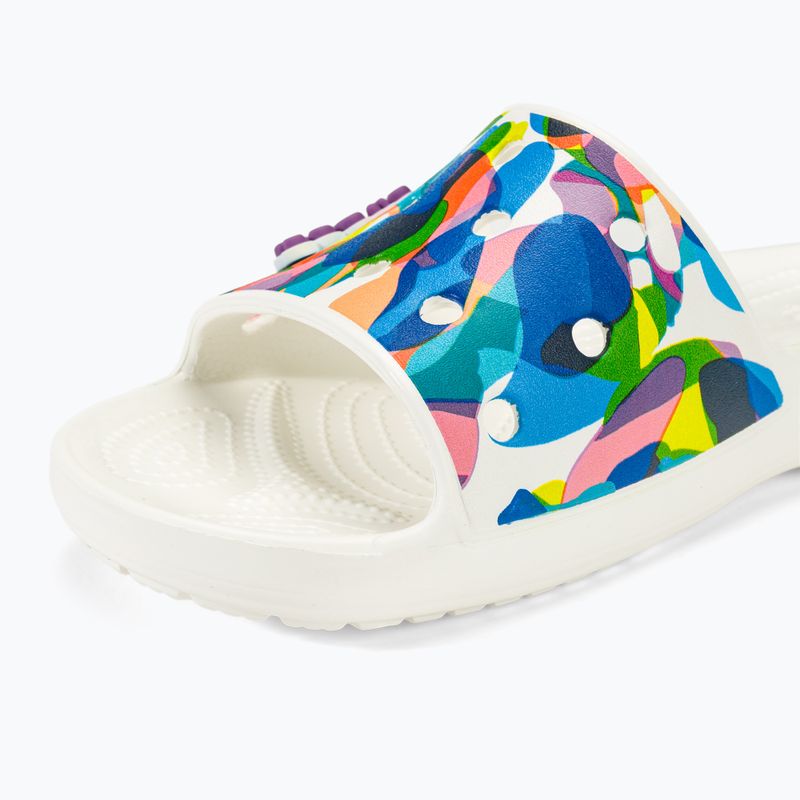 Ciabatte Crocs Classic Crocs Bubble Block Slide bianco/multi 7
