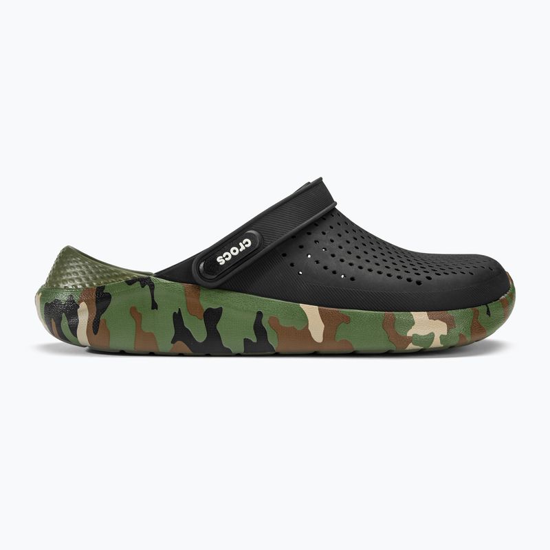 Crocs LiteRide Printed Camo Clog nero/multi Ciabatte 3