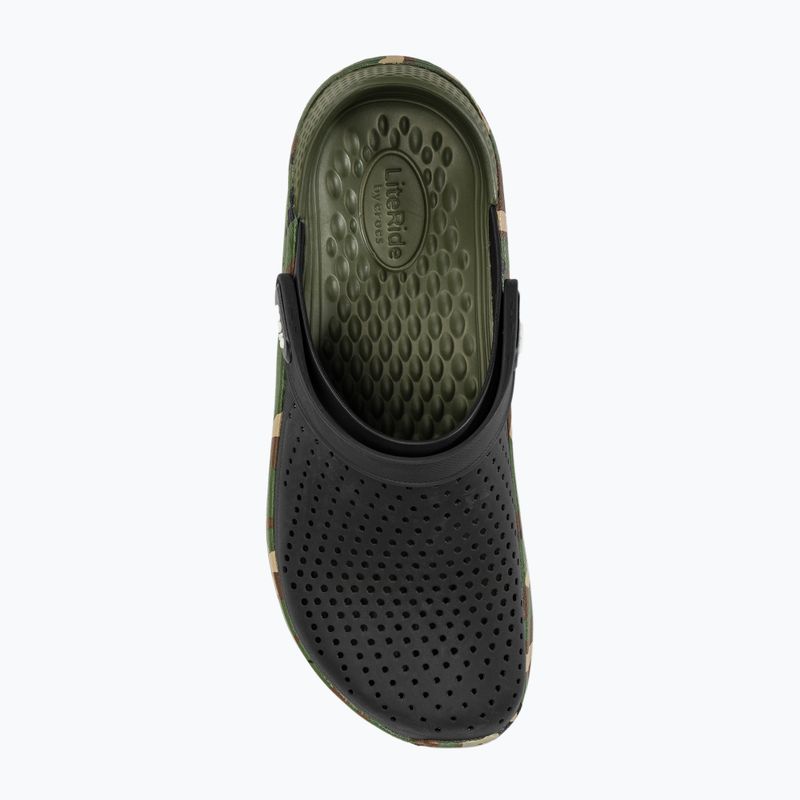Crocs LiteRide Printed Camo Clog nero/multi Ciabatte 6