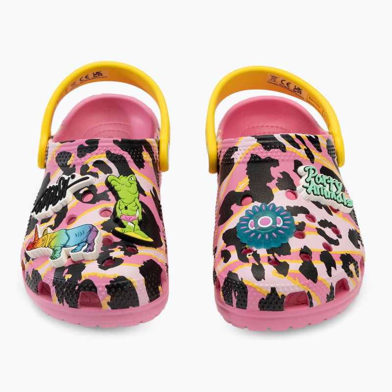 Crocs Ron English Party Animals Classic Clog Bambini Ciabatte rosa limonata/multi 10