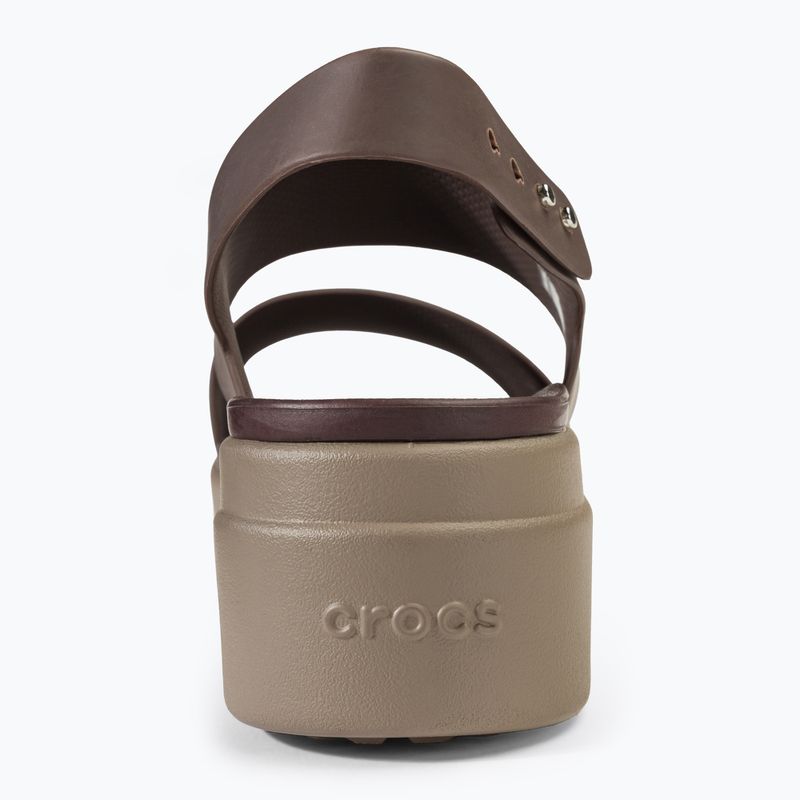 Sandali Crocs Brooklyn Low Wedge donna, fungo/stucco 6