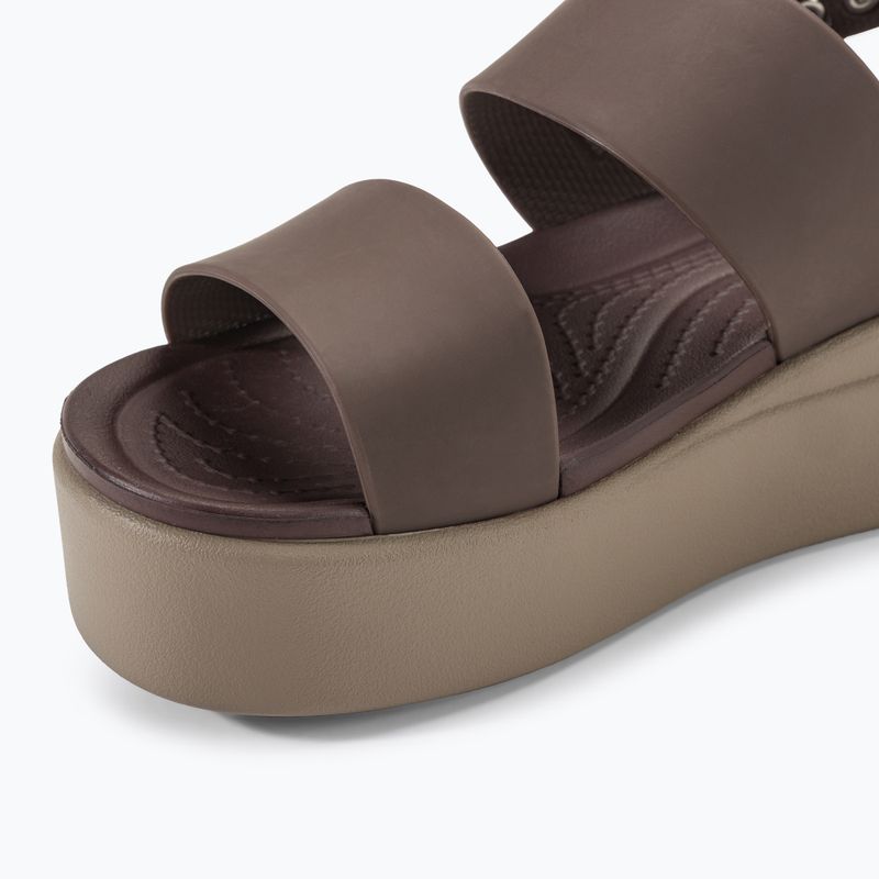 Sandali Crocs Brooklyn Low Wedge donna, fungo/stucco 7