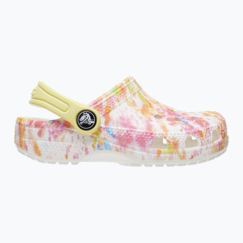 Crocs Classic Tie-Dye Graphic Clog T arancio zing/multi infradito per bambini 12