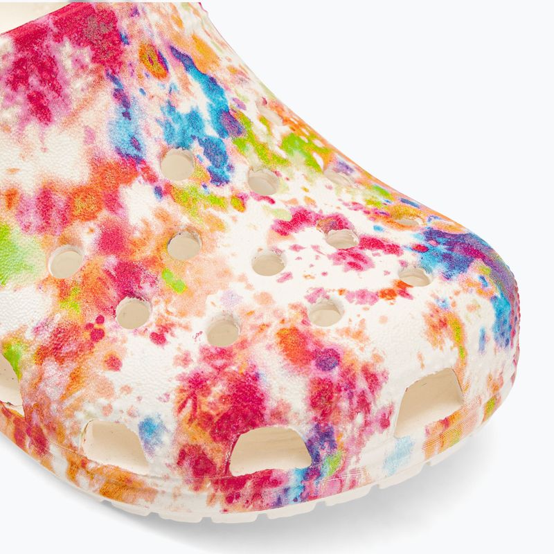 Crocs Classic Tie-Dye Graphic Clog T arancio zing/multi infradito per bambini 8