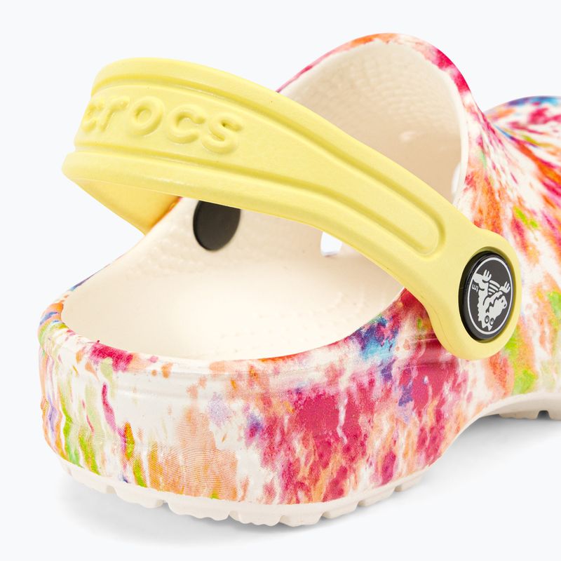 Crocs Classic Tie-Dye Graphic Clog T arancio zing/multi infradito per bambini 10