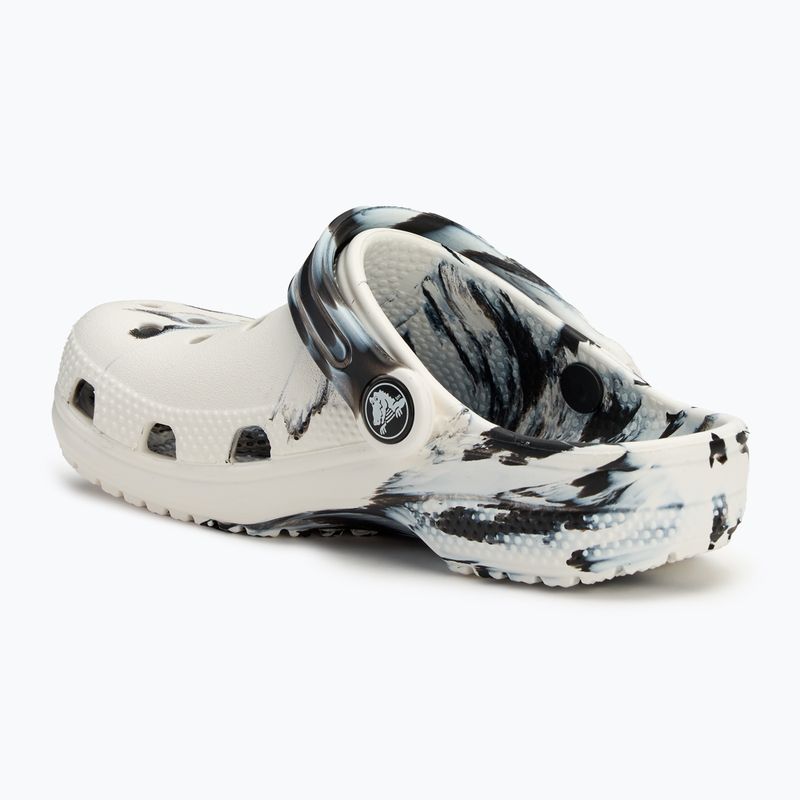 Crocs Classic Marbled Clog Ciabatte per bambini nero/bianco 4