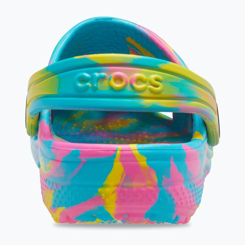 Crocs Classic Marbled Clog K digital aqua/multi infradito per bambini 8