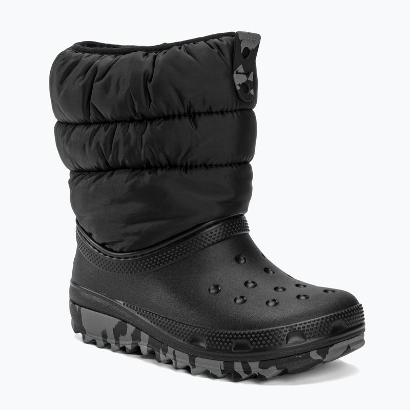 Crocs Classic Neo Puff junior stivali da neve nero