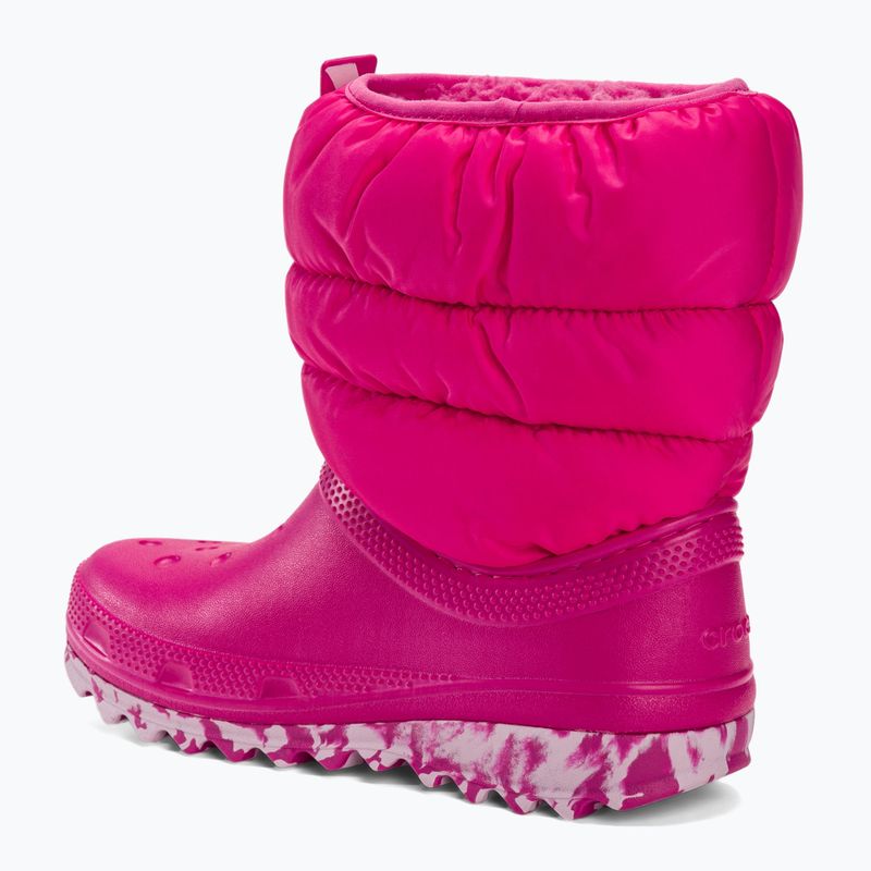 Crocs Classic Neo Puff rosa confetto stivali da neve junior 3