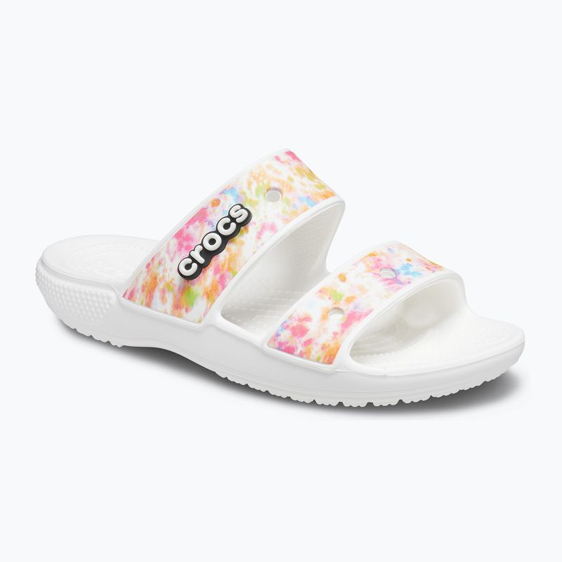 Crocs Classic Crocs Tie-Dye Graphic Sandal infradito multi/bianco 8