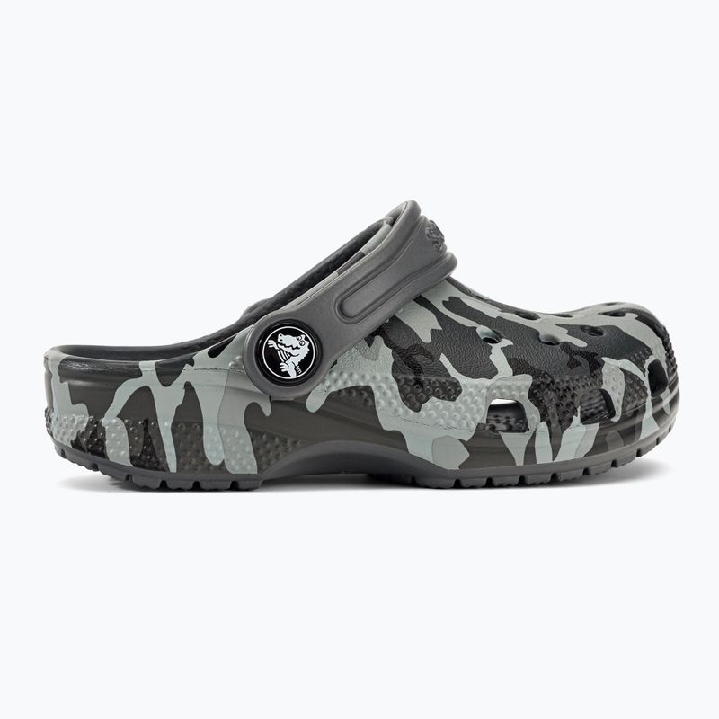 Crocs Classic Camo Clog T nero/grigio infradito per bambini 3