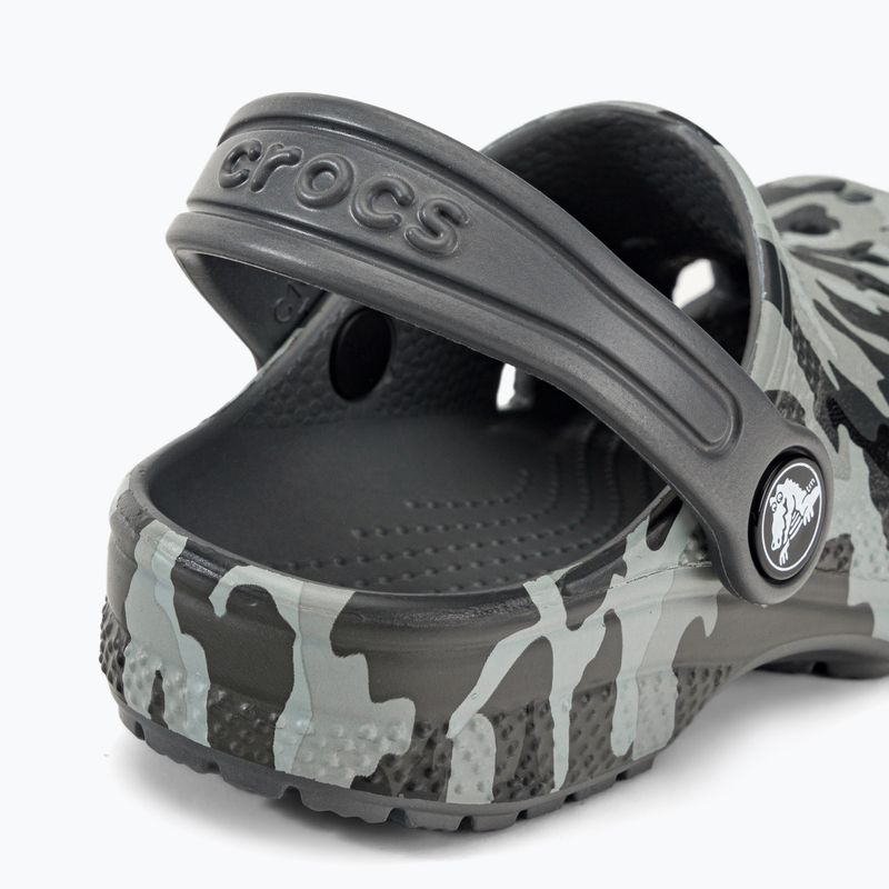 Crocs Classic Camo Clog T nero/grigio infradito per bambini 10