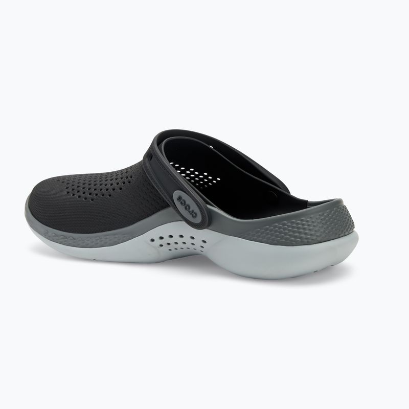 Crocs LiteRide 360 Clog Ciabatte nero/grigio ardesia 4