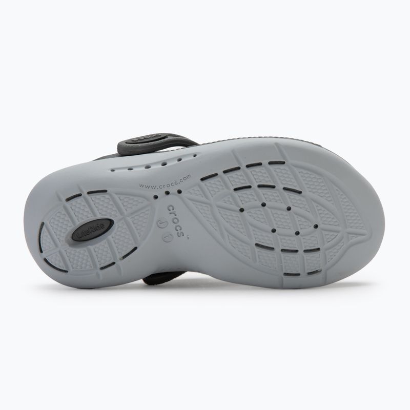 Crocs LiteRide 360 Clog Infradito per bambini nero/grigio ardesia 5