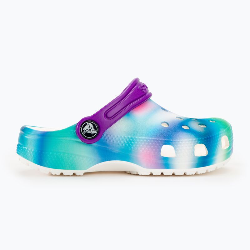Crocs Classic Solarized Clog bianco/multi infradito per bambini 3