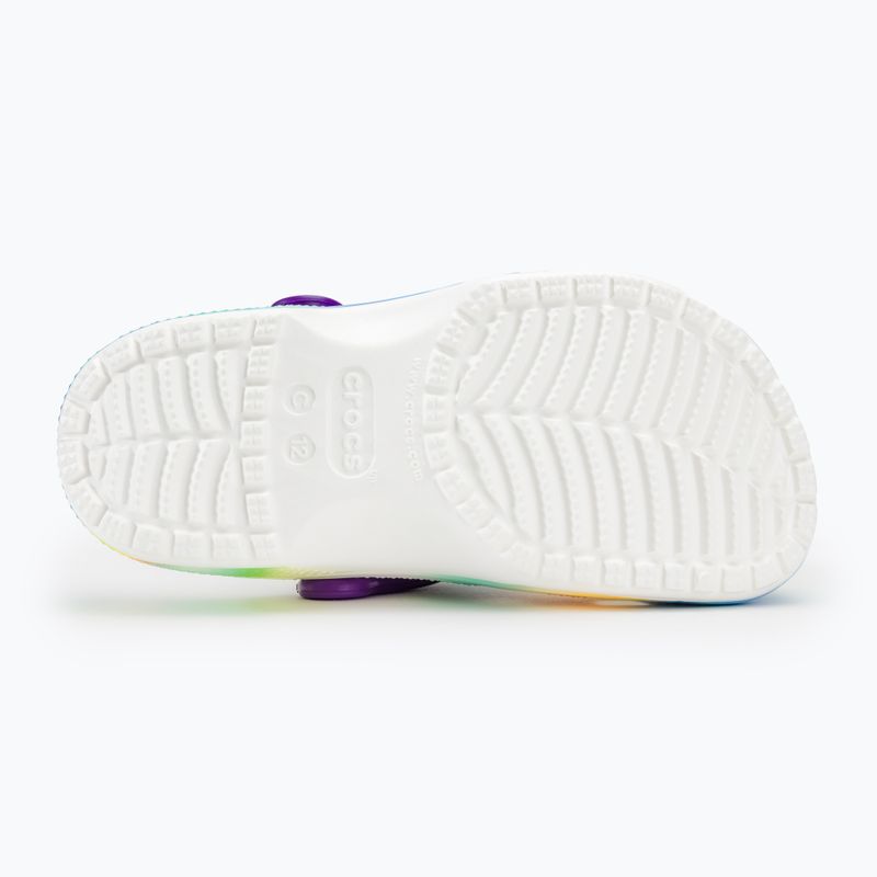 Crocs Classic Solarized Clog bianco/multi infradito per bambini 5