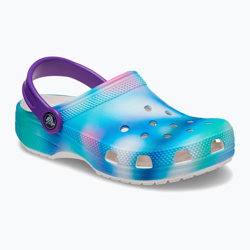 Crocs Classic Solarized Clog bianco/multi infradito per bambini 9