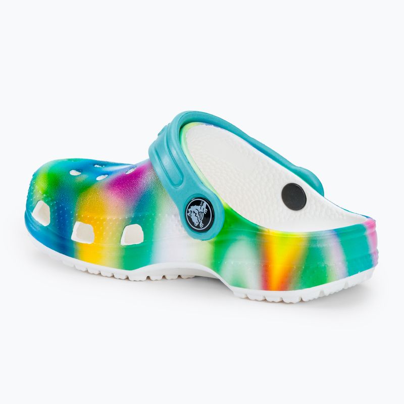 Crocs Classic Solarized Clog bianco/multi infradito per bambini 4