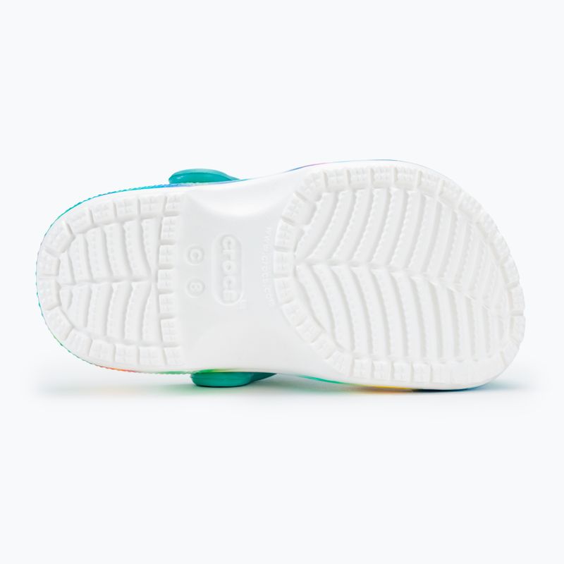 Crocs Classic Solarized Clog bianco/multi infradito per bambini 5