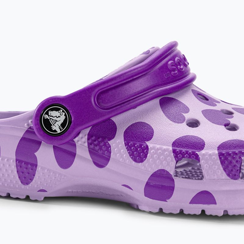 Zoccolo Crocs Classic Easy Icon per bambini, lavanda 8