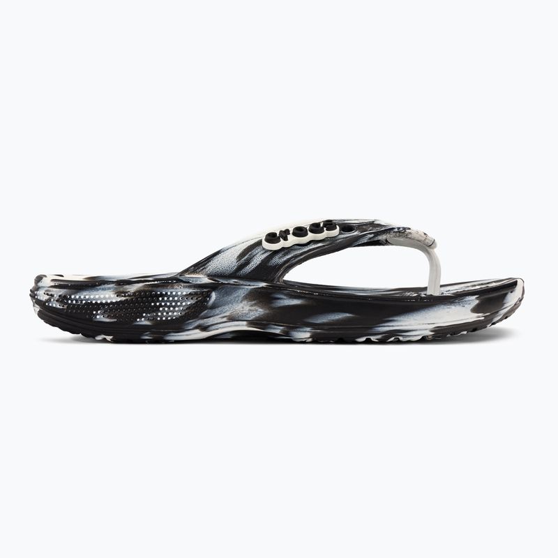 Crocs Classic infradito Crocs Marbled Flip nero/bianco 2