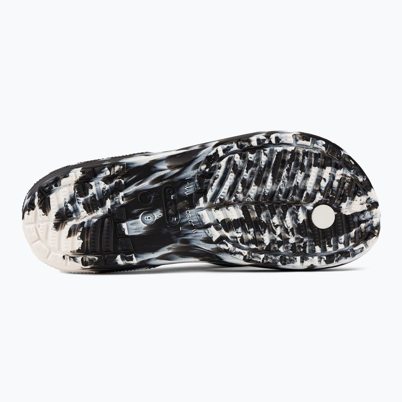 Crocs Classic infradito Crocs Marbled Flip nero/bianco 5