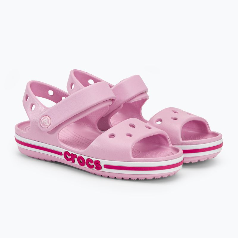 Crocs Bayaband Sandal K ballerina rosa/rosa caramella sandali per bambini 4