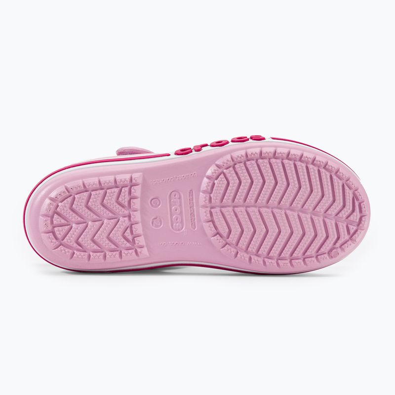 Crocs Bayaband Sandal K ballerina rosa/rosa caramella sandali per bambini 5