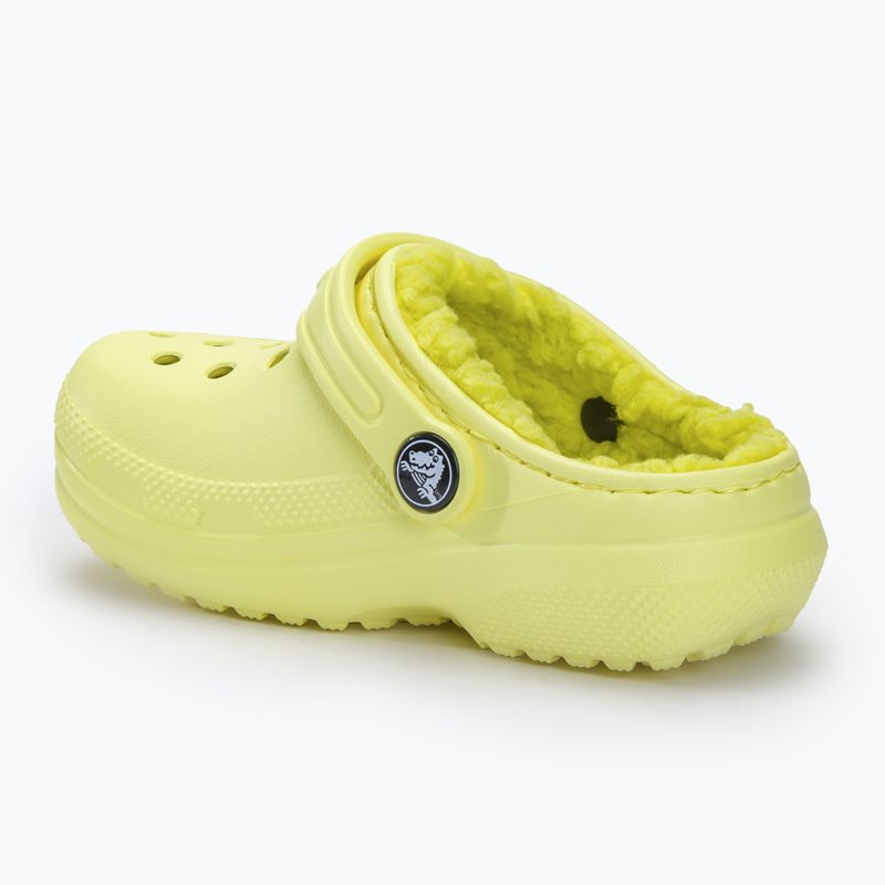 Infradito Crocs Classic foderato in zolfo per bambini 4