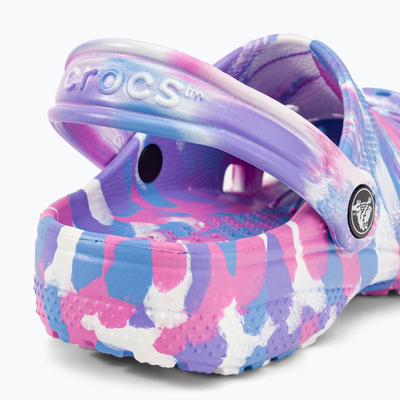 Crocs Classic Marbled Clog K bianco/rosa infradito per bambini 10