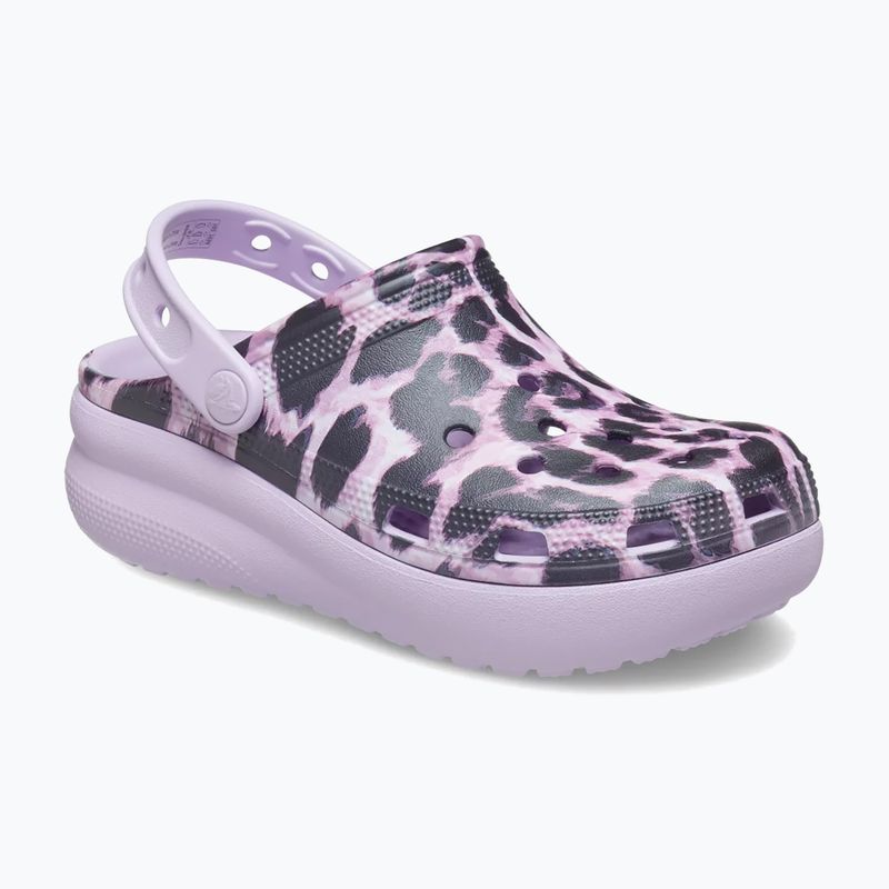 Crocs Cls Animal Cutie Clog Bambini infradito leopardati 9