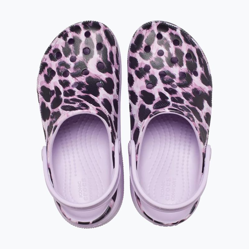 Crocs Cls Animal Cutie Clog Bambini infradito leopardati 13