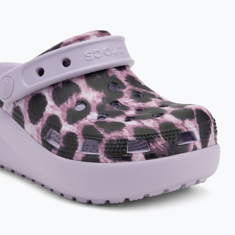 Crocs Cls Animal Cutie Clog Bambini infradito leopardati 8