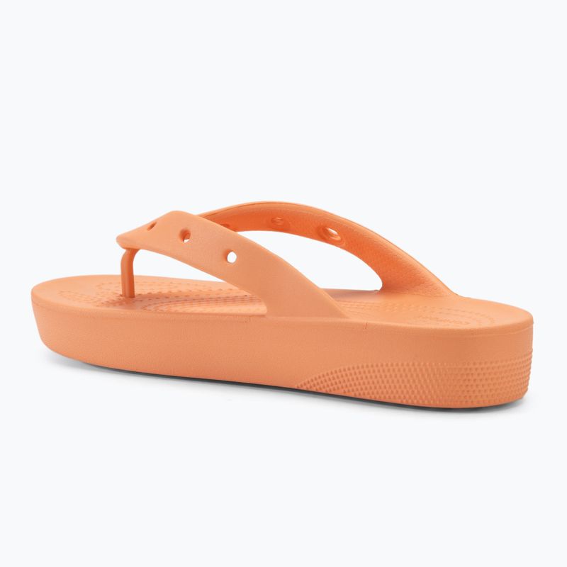 Infradito Crocs Classic Platform papaya da donna 3