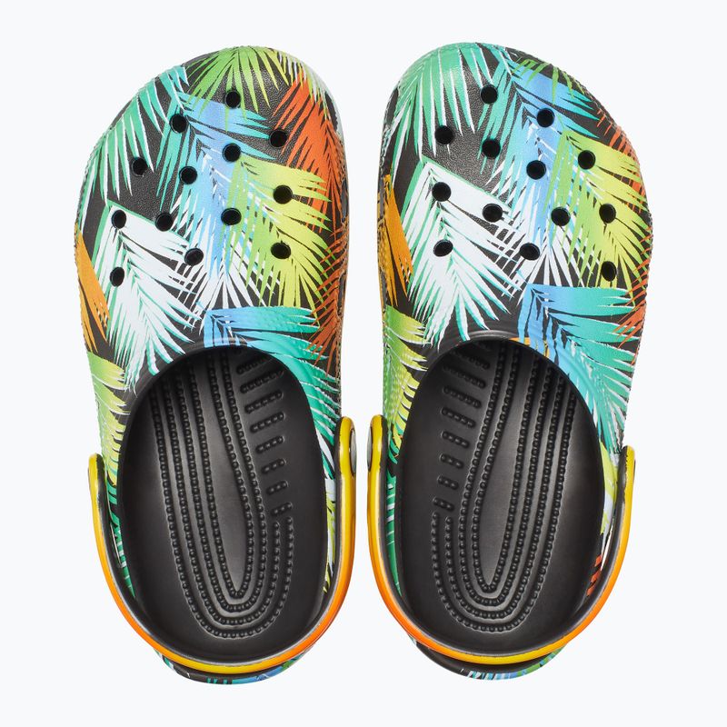 Crocs Classic Pool Party Clog K nero/multi infradito per bambini 13