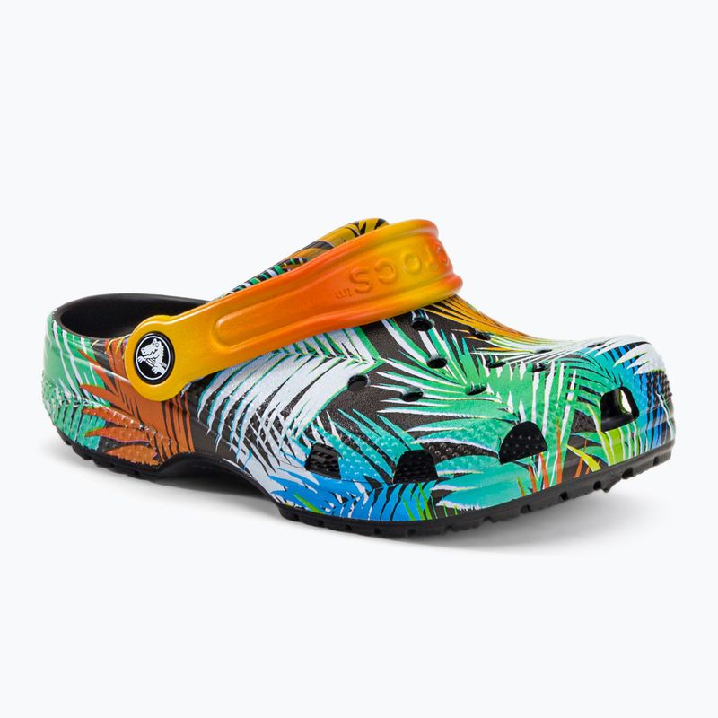 Crocs Classic Pool Party Clog K nero/multi infradito per bambini