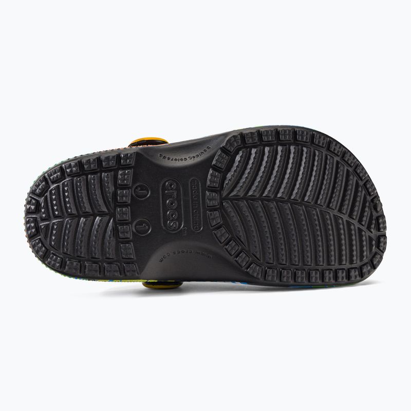 Crocs Classic Pool Party Clog K nero/multi infradito per bambini 6