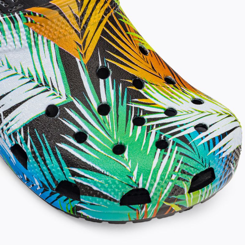 Crocs Classic Pool Party Clog K nero/multi infradito per bambini 8