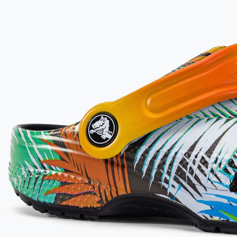 Crocs Classic Pool Party Clog K nero/multi infradito per bambini 9