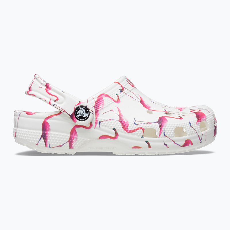 Crocs Classic Pool Party Clog K bianco/flamingo infradito per bambini 12