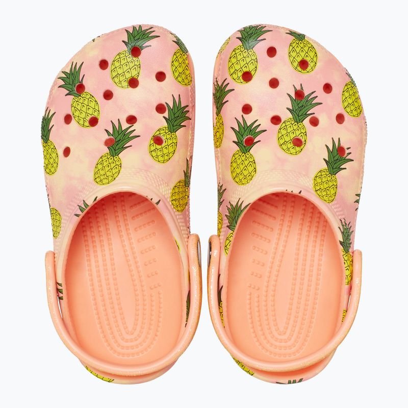 Crocs Classic Pool Party Clog K papaya infradito per bambini 13