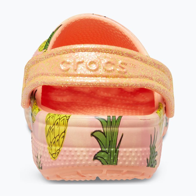 Crocs Classic Pool Party Clog K papaya infradito per bambini 14