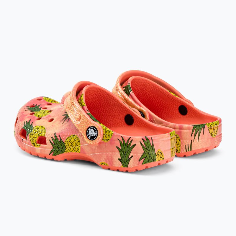 Crocs Classic Pool Party Clog K papaya infradito per bambini 4