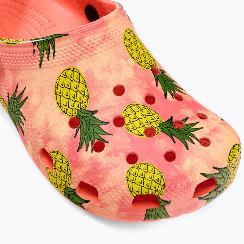 Crocs Classic Pool Party Clog K papaya infradito per bambini 8