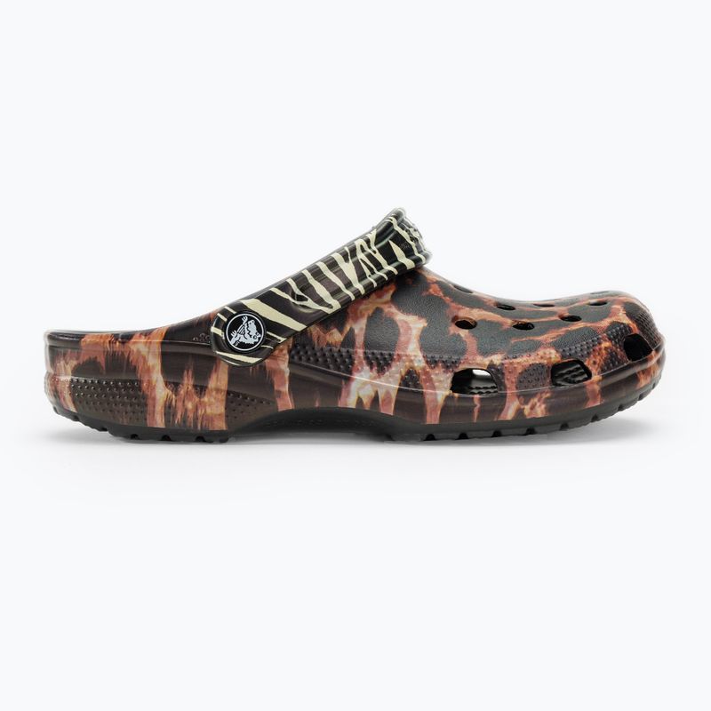 Crocs Classic Animal Remix nero/multi infradito animalier 3