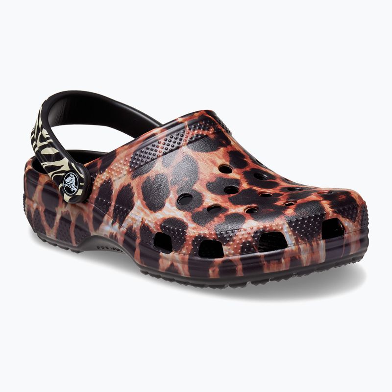 Crocs Classic Animal Remix nero/multi infradito animalier 9