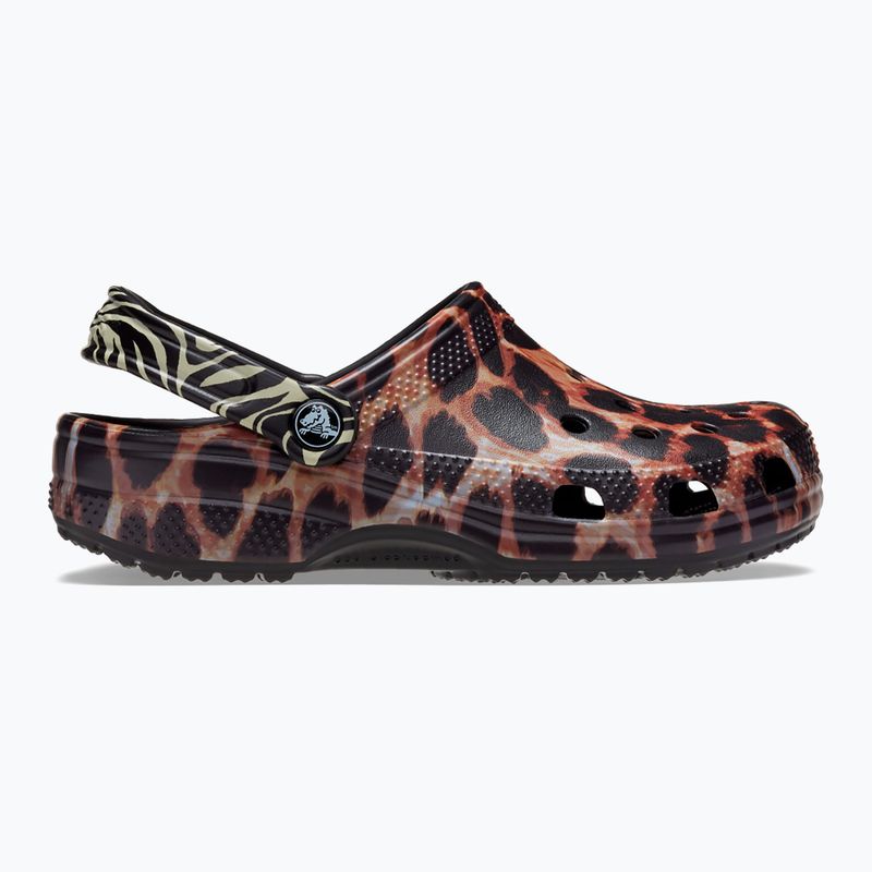 Crocs Classic Animal Remix nero/multi infradito animalier 10