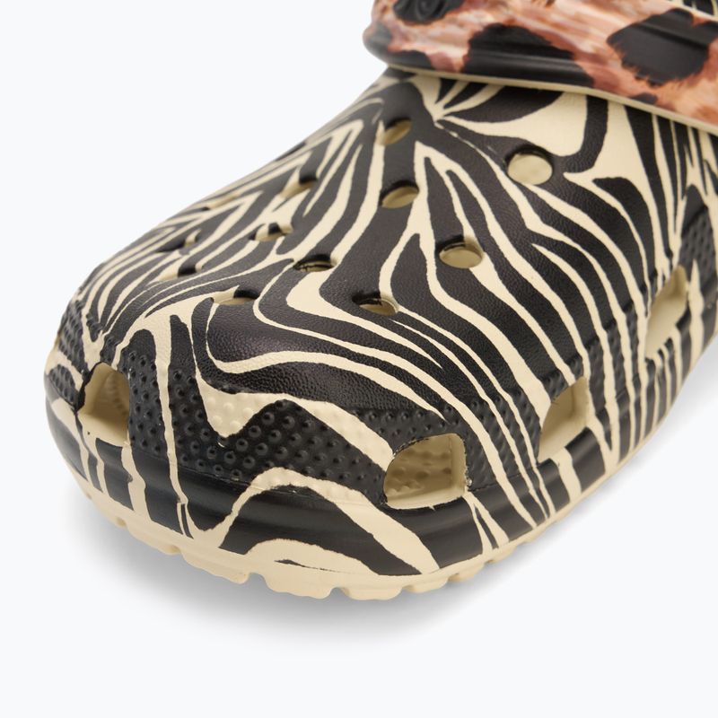 Infradito Crocs Classic Animal Remix osso/multi animale 8