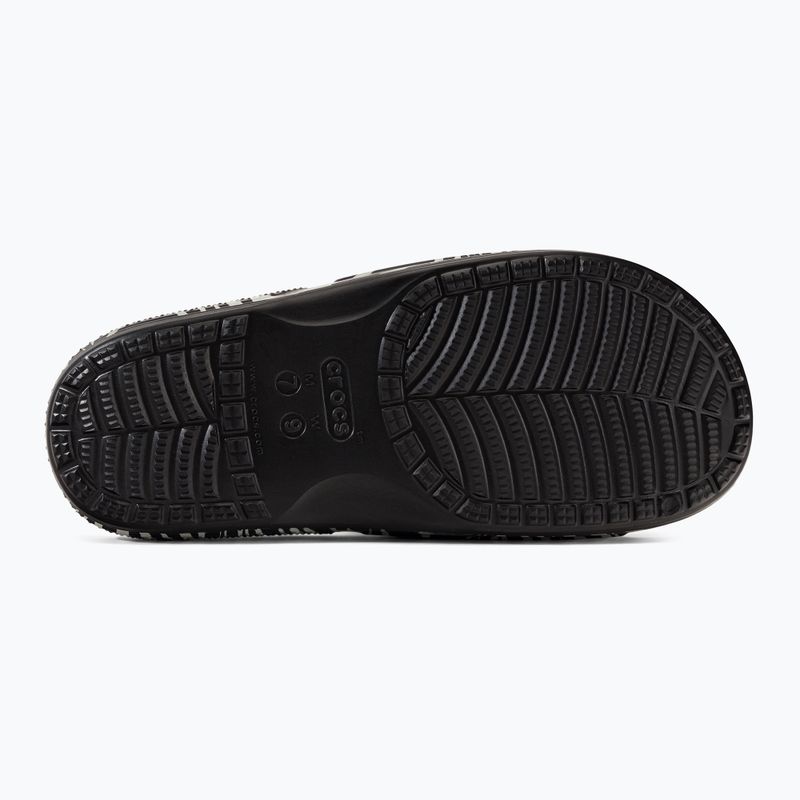Crocs Classic Crocs Animal Remix Slide infradito nero/zebrato 5